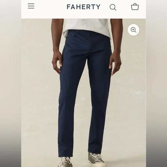 2 pairs of Faherty Reserve Movement Pants - Picture 1 of 5